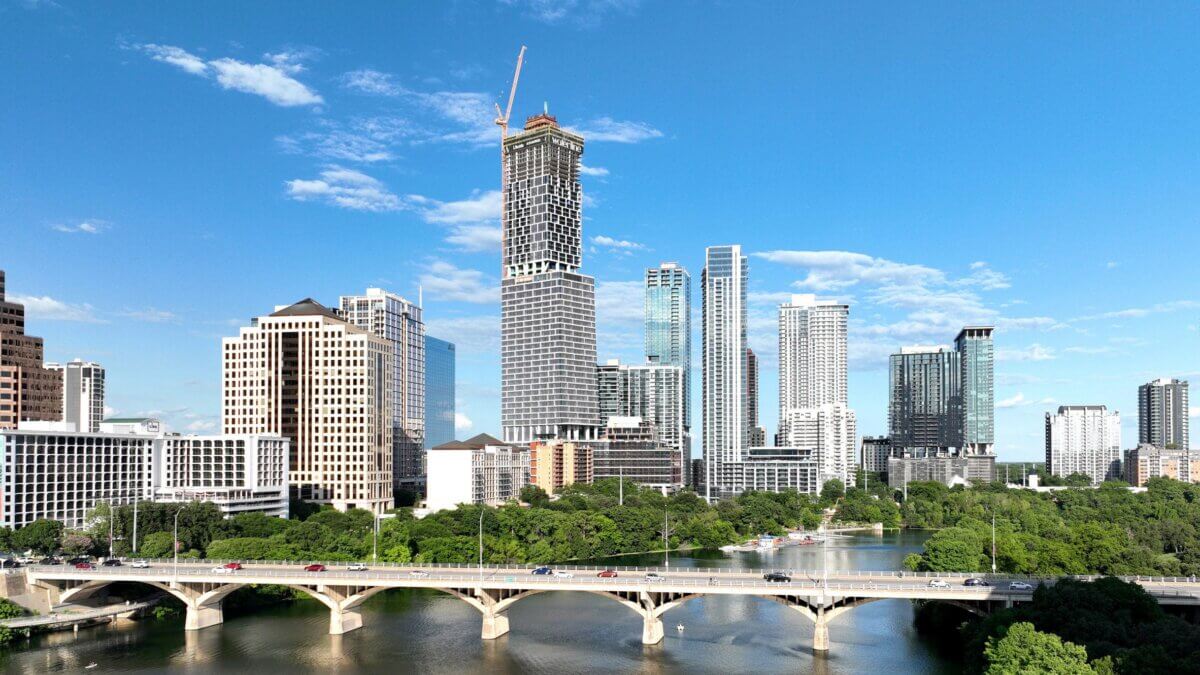 featured in Dezeen | photos show Texas’s tallest skyscraper nearing completion in Austin